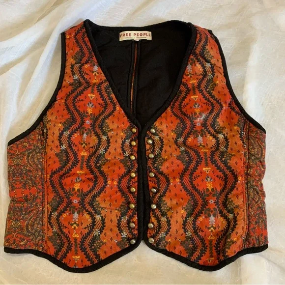 FREE PEOPLE retro quilted vest - Picture 2 of 4